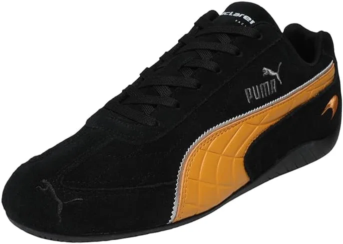 Кроссовки Puma McLaren Speedcat унисекс для взрослых, Black Bright Papaya