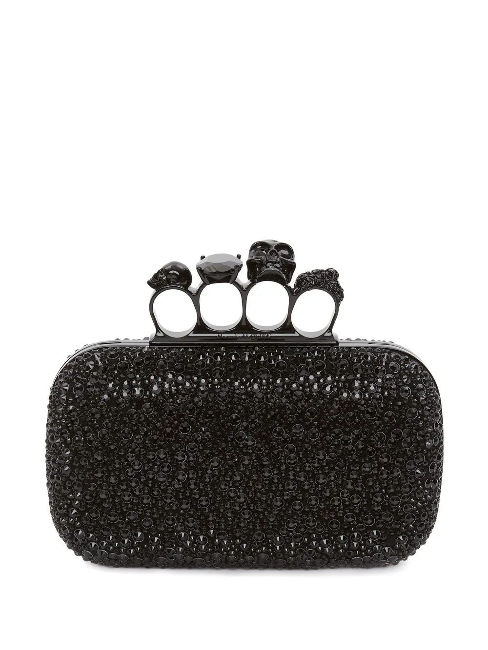 

Клатч Four Ring Alexander McQueen, черный