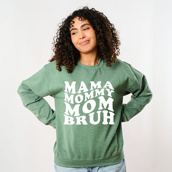 

Свитшот Mama mommy mom bruh wavy Simply Sage Market, Heather Green, Зеленый, Свитшот Mama mommy mom bruh wavy Simply Sage Market, Heather Green