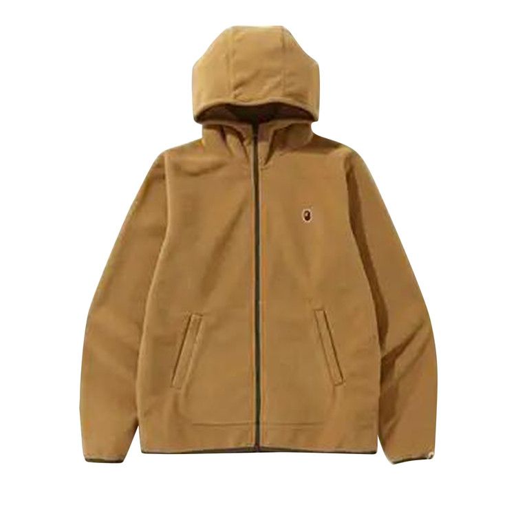 

Худи BAPE Fleece One Point Zip Hoodie, Beige