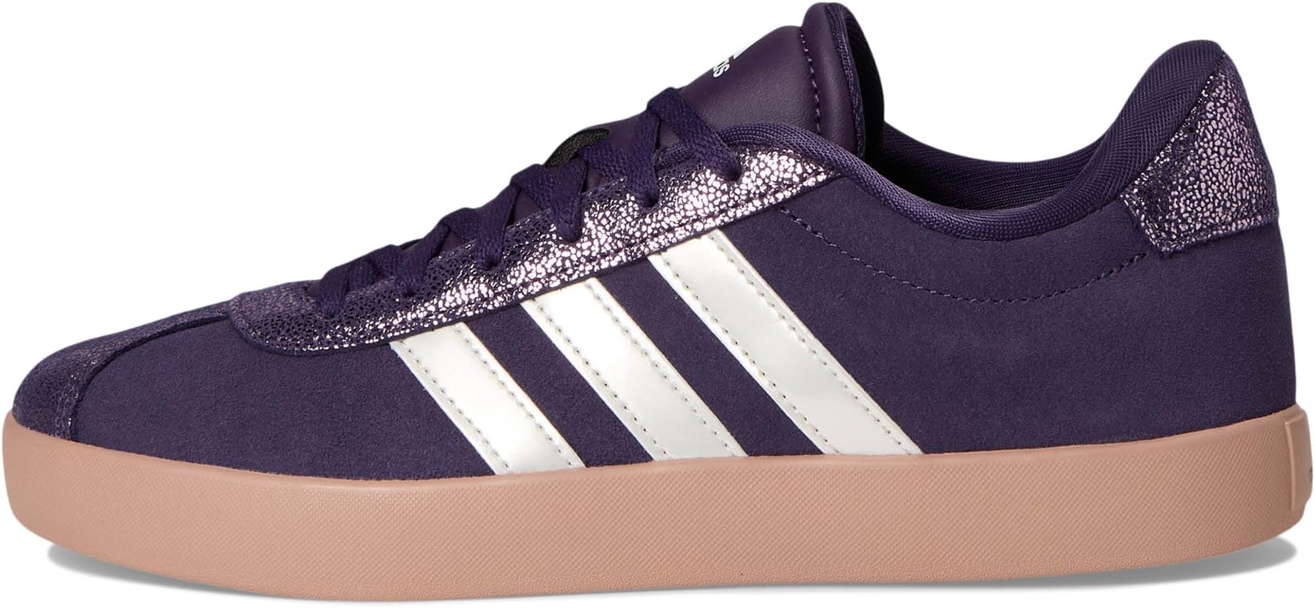 Кроссовки adidas Kids  VL Court 3.0 Shoes, Aurora Plum/Zero Metallic/Pink Gum — фото 4