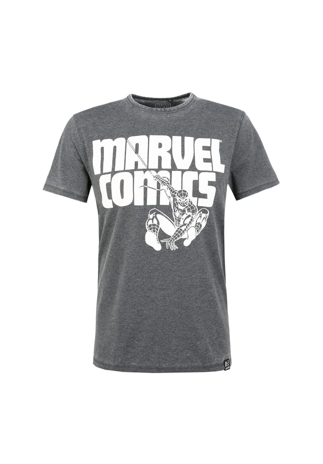 

Футболка Marvel Comics Spidey Charcoal в классическом дизайне Re:Covered, серый