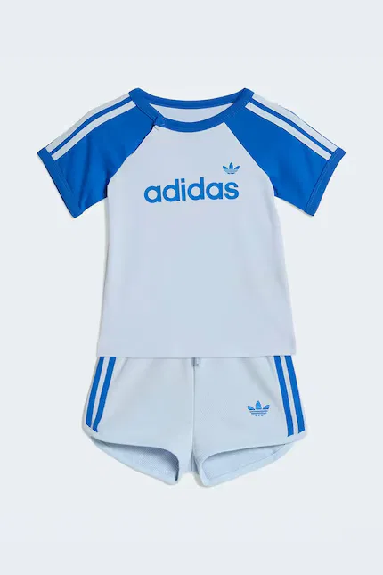 Комплект детский из футболки и шорт Adidas Originals, синий