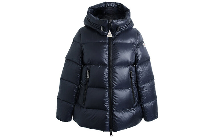

Пуховик женский темно-синий Moncler