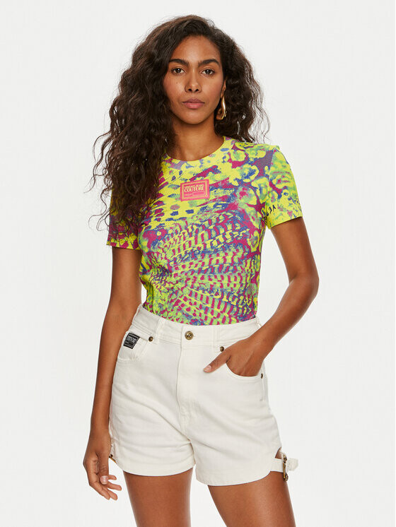 

Футболка узкого кроя Versace Jeans Couture, желтый