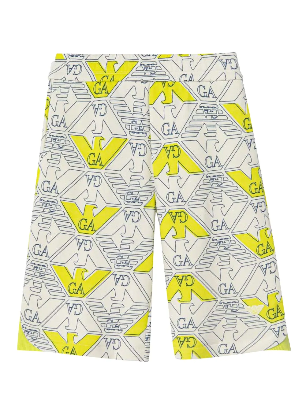 

Шорты с монограммой Emporio Armani Kids, белый