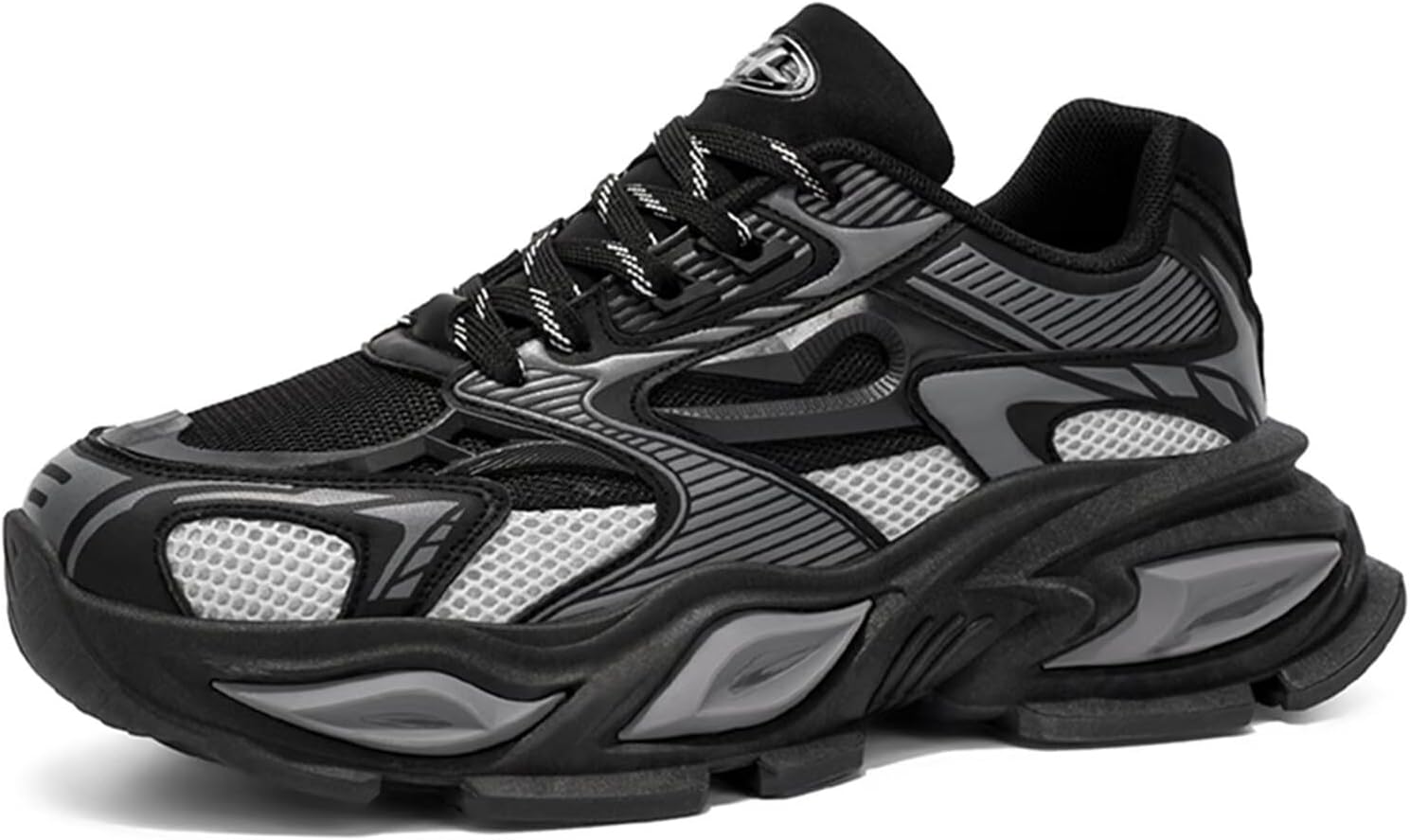 

Мужские кроссовки для бега и спорта, сетчатые прогулочные кроссовки для улицы и трейла Generic, черный