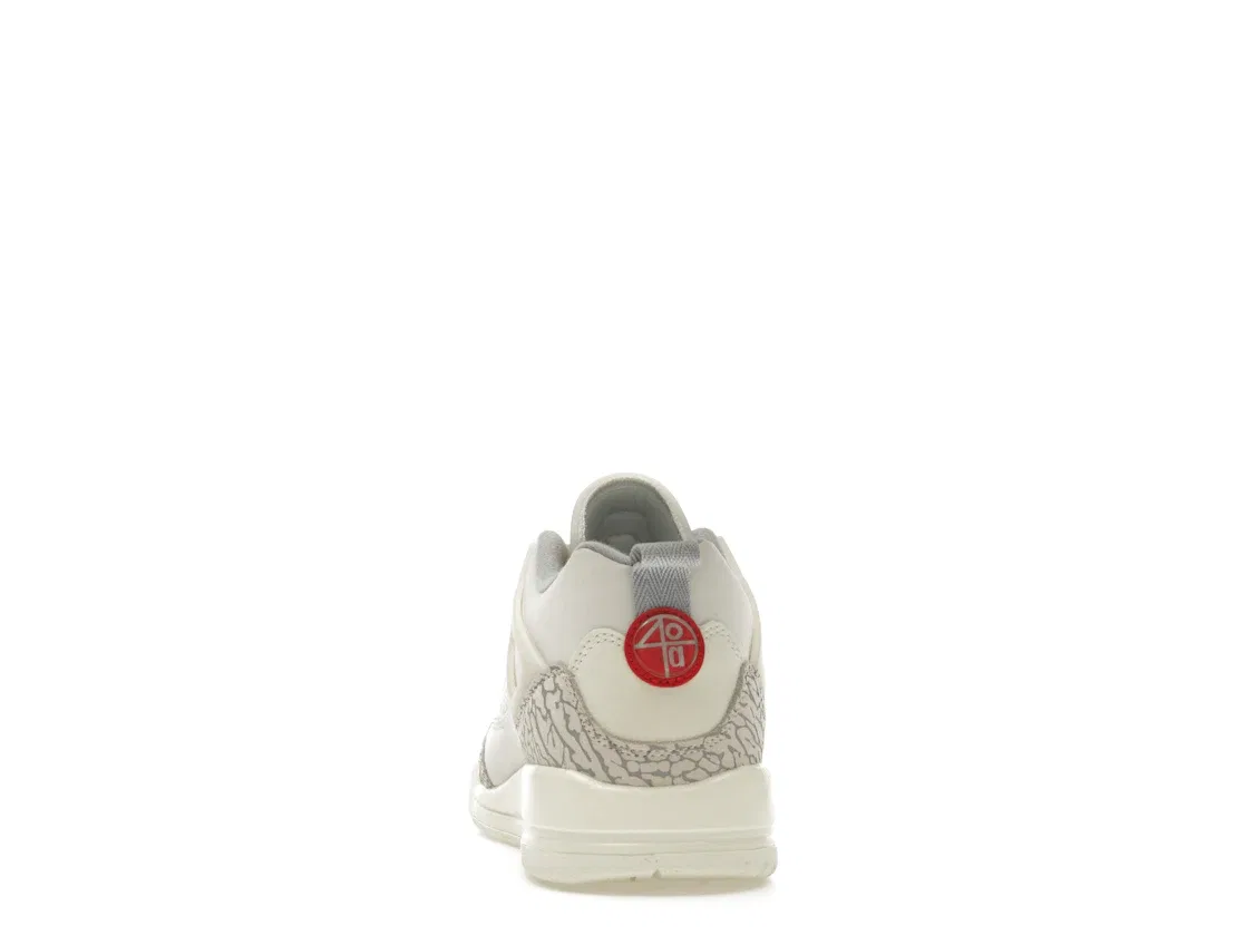 Детские кроссовки Lifestyle Jordan Spizike Low Jordan, Sail/University Red/Coconut Milk/Sandstone/Smoke Grey — фото 4