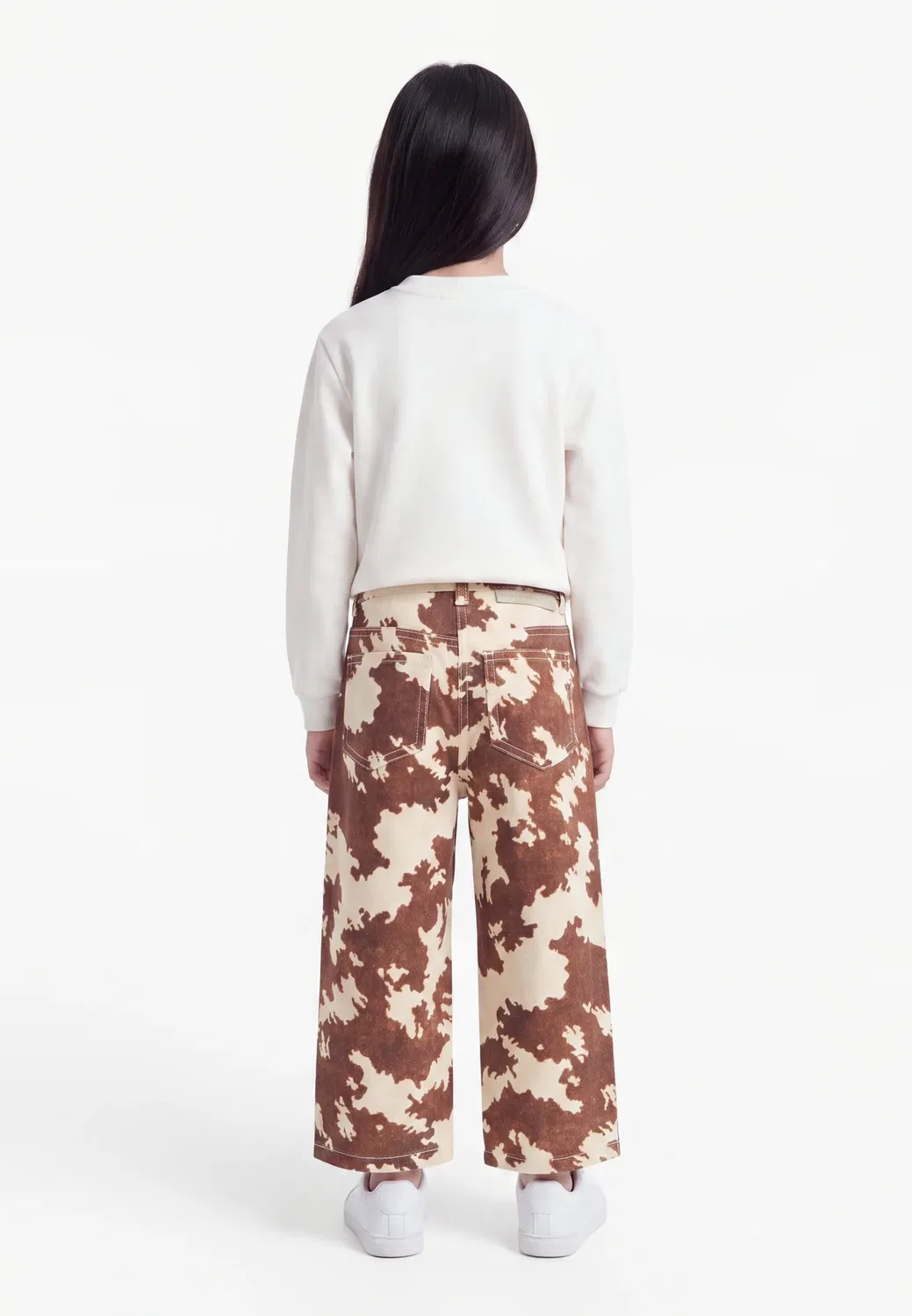 Брюки - штаны Stella Mccartney Kids, Avorio/Marrone — фото 2