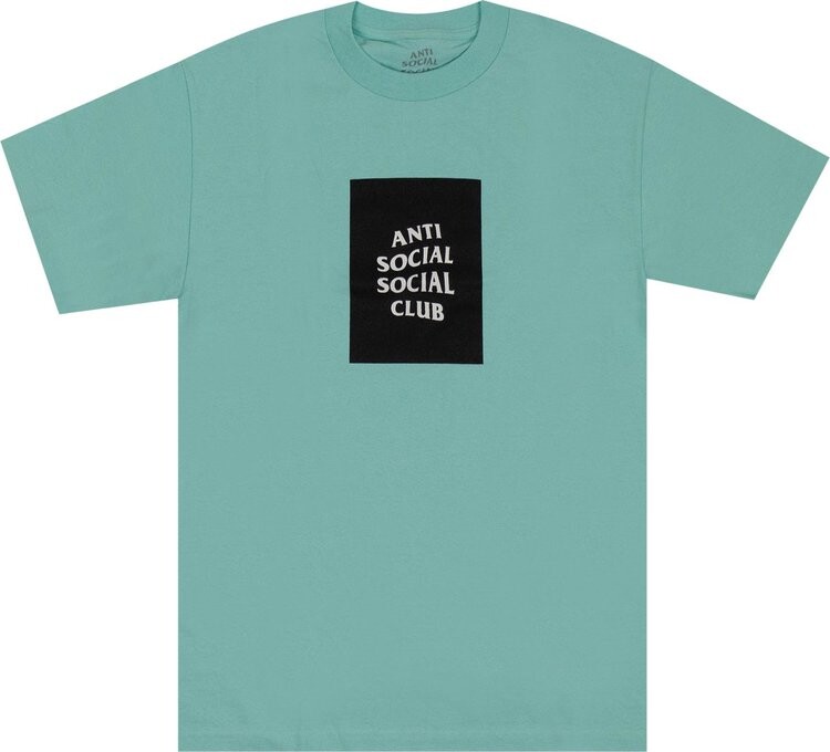 

Футболка Anti Social Social Club Box Logo T-Shirt 'Teal', бирюзовый, Зеленый, Футболка Anti Social Social Club Box Logo T-Shirt 'Teal', бирюзовый