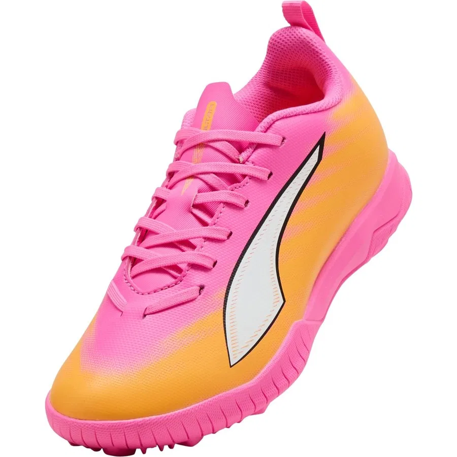 Детские спортивные кроссовки с шипами Puma Ultra 6 Play Tt Jr, Розовый — фото 3