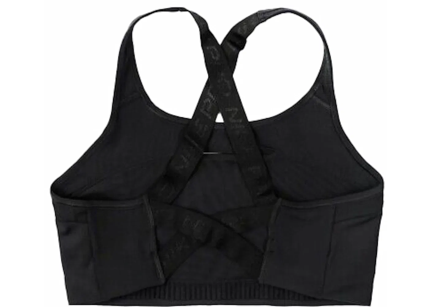 Женский спортивный бюстгальтер средней поддержки без поролона Nike Bra, Black — фото 2