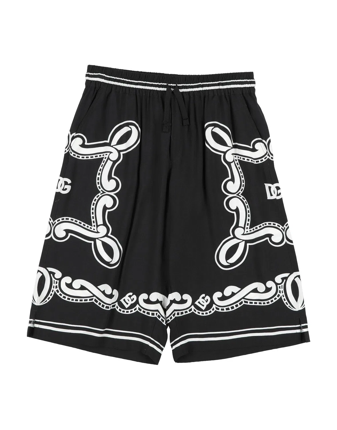 Подростковые шорты с принтом Dolce&Gabbana, черный