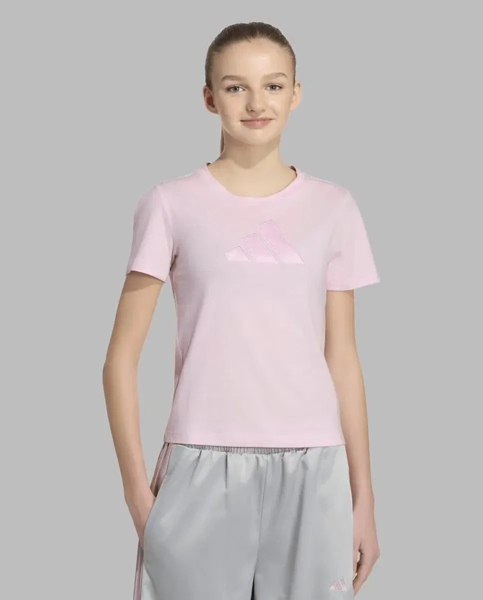 Детская футболка для девочек сатиновая Seasonals Satin adidas, Rosa