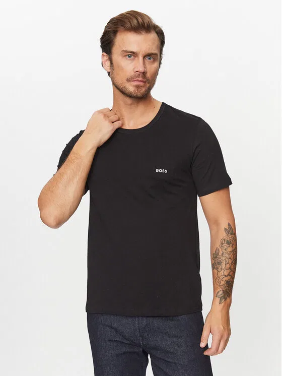 Комплект футболок regular fit Tshirt Rn 3P Classic Boss, бежевый — фото 2
