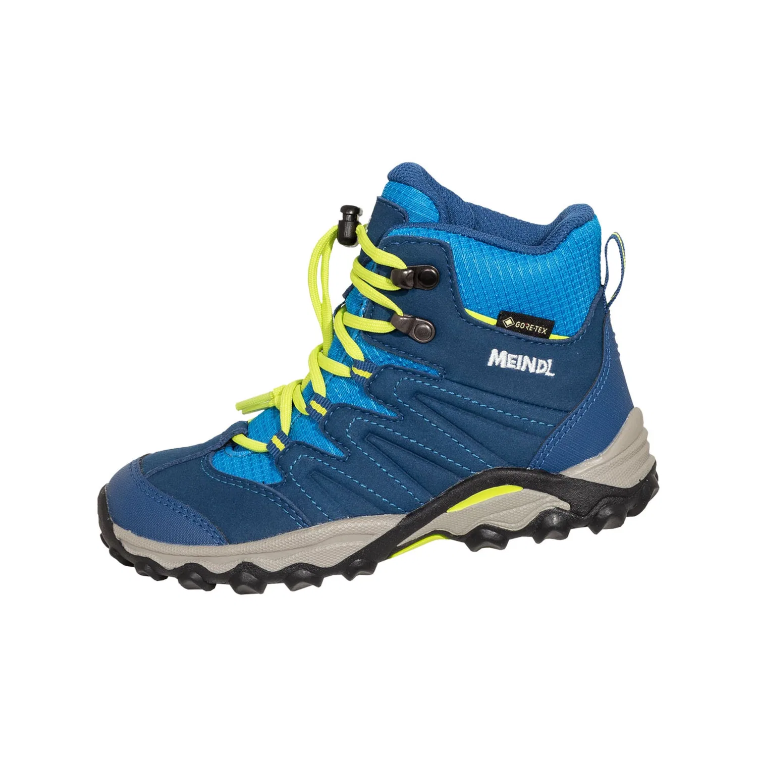 Детские зимние ботинки с мембраной Gore-Tex Arigo Junior Mid GTX Meindl, Navy Blue/Yellow — фото 2