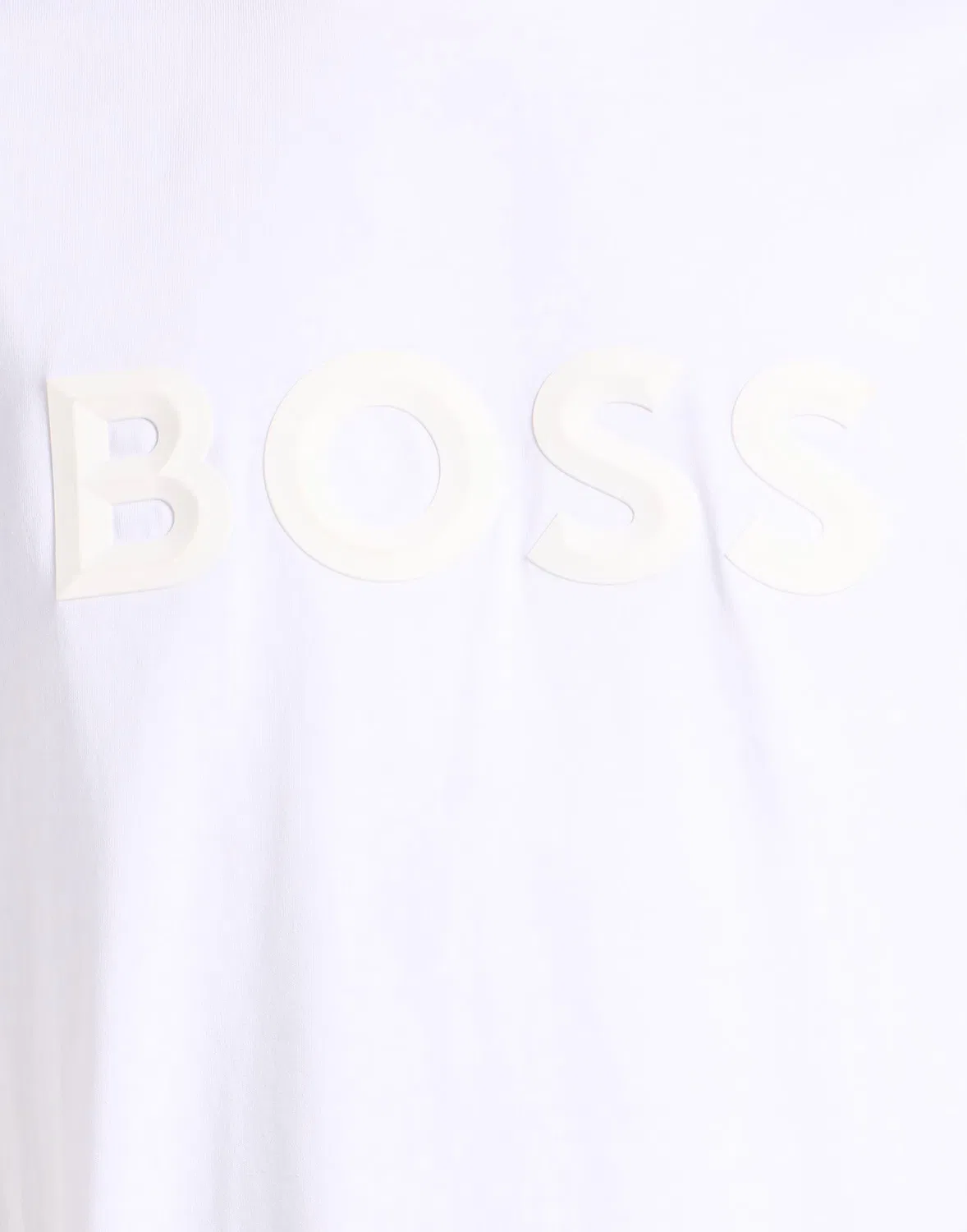 Мужская футболка с принтом Boss, белый — фото 4