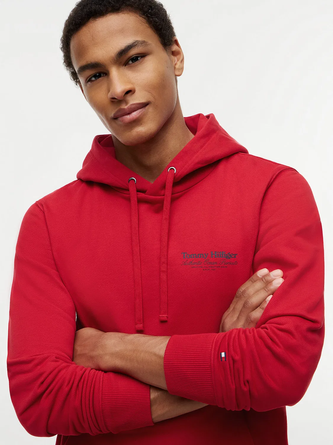 Толстовка Tommy Hilfiger красного цвета — фото 4