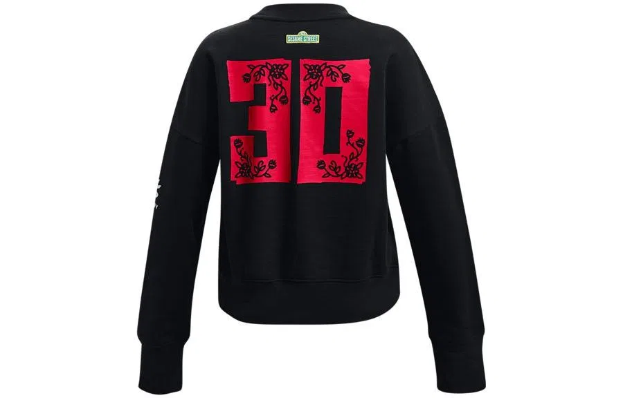 Свитшот с принтом Curry X Sesame Street, Under Armour, Black — фото 3