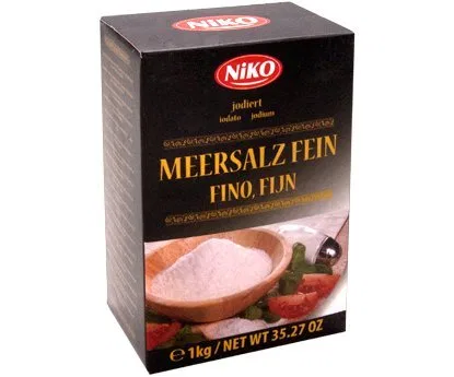 Соль для ванн морская мелкая Niko, 1 кг Unbekannt