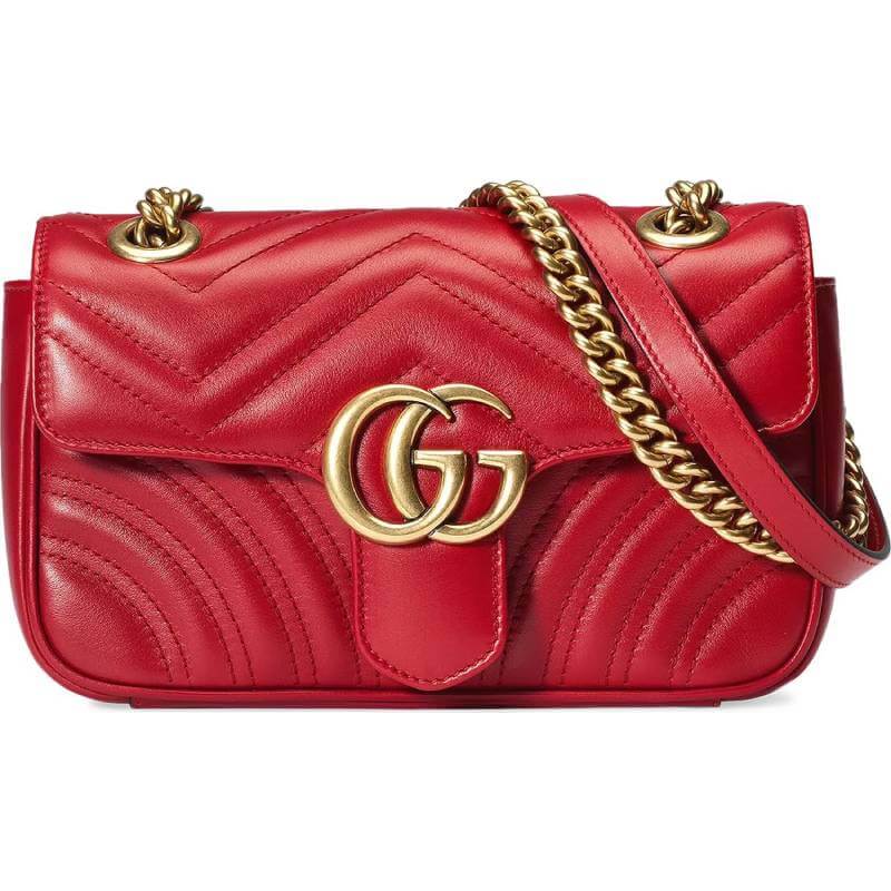 

Сумка Gucci GG Marmont Matelassé Mini, красный