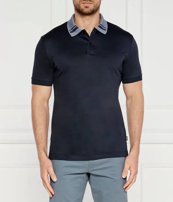 Мужское поло Slim Fit Polo H-Phillipson BOSS, Blu Marino