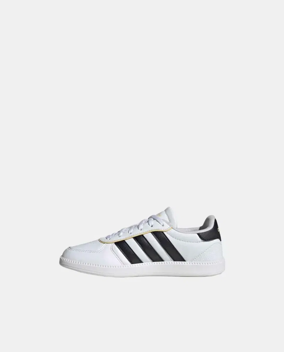 Детские кроссовки для мальчиков на шнуровке Breaknet Sleek adidas, Белые — фото 4