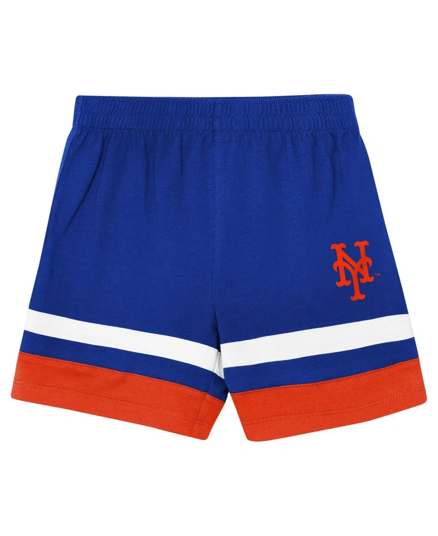 Детский комплект футболки и шорт с принтом Ground Ball Outerstuff, Royal — фото 4
