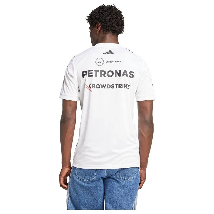 Спортивная футболка с принтом Mercedes-AMG Petronas adidas, Белый — фото 3