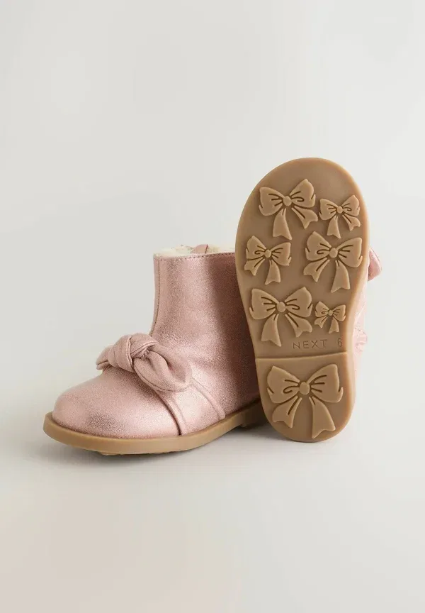 Ботинки с теплой подкладкой Baby shoes Next, pink, розовый — фото 4