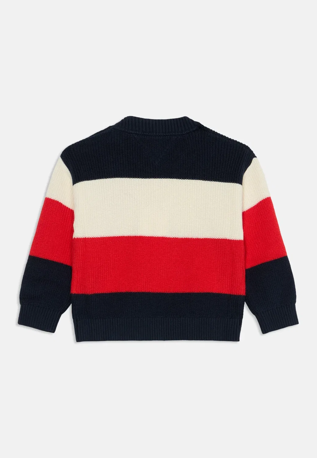 Полосатый свитер Lu унисекс - джемпер Tommy Hilfiger, Red Glare Colblock — фото 2