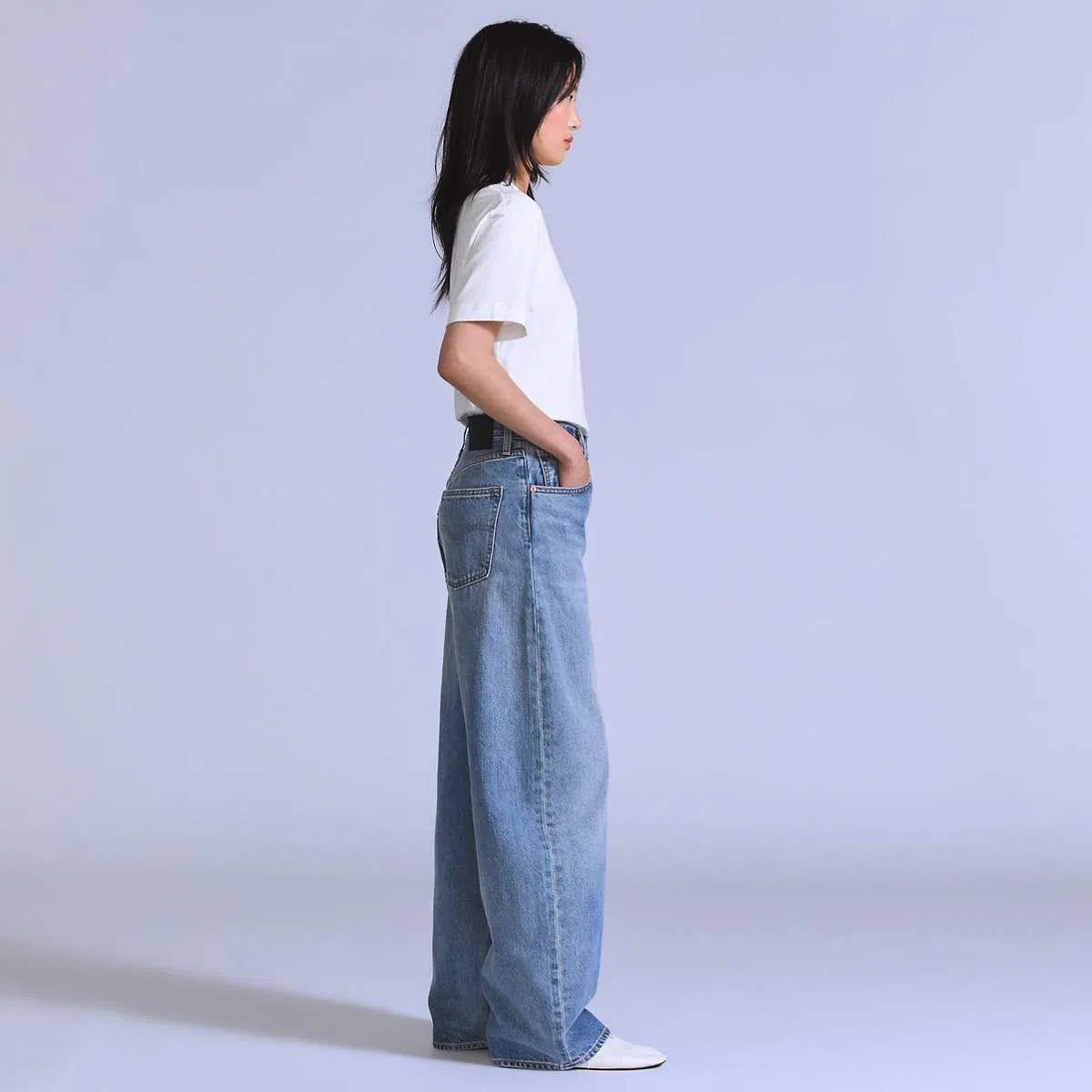 Женские джинсы-кабриолет Levi's, Box Kite - Blue — фото 4