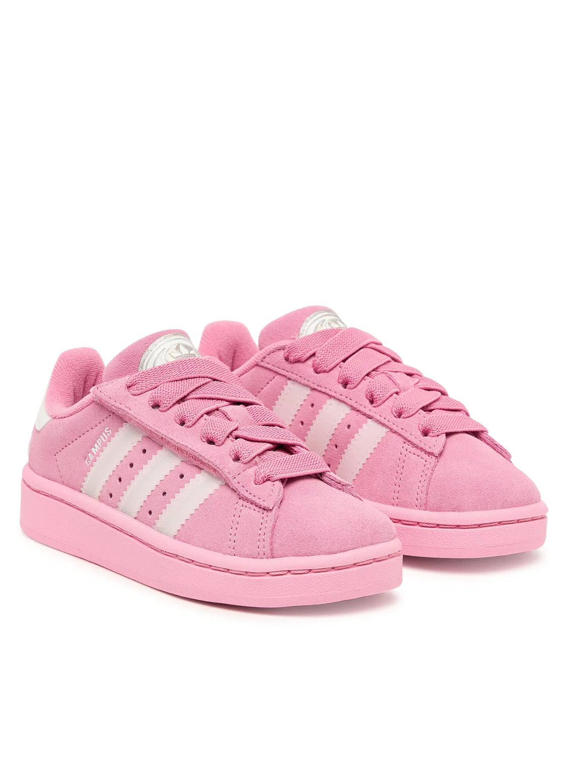Кроссовки для девочки Campus Led Lights Comfort Closure Elastic Lace Adidas, розовый — фото 2