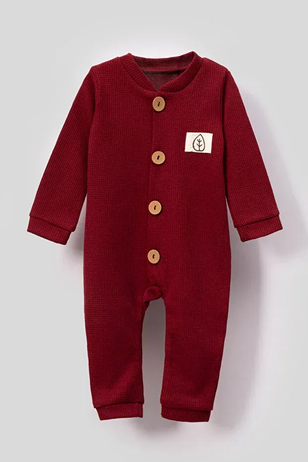 Детский комбинезон с длинным рукавом хлопковый Bubito, Red — фото 2