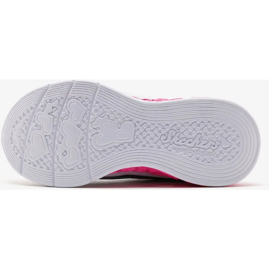 Ботинки высокие с подсветкой Flutter Heart Lights Skechers, Темно-синий — фото 4