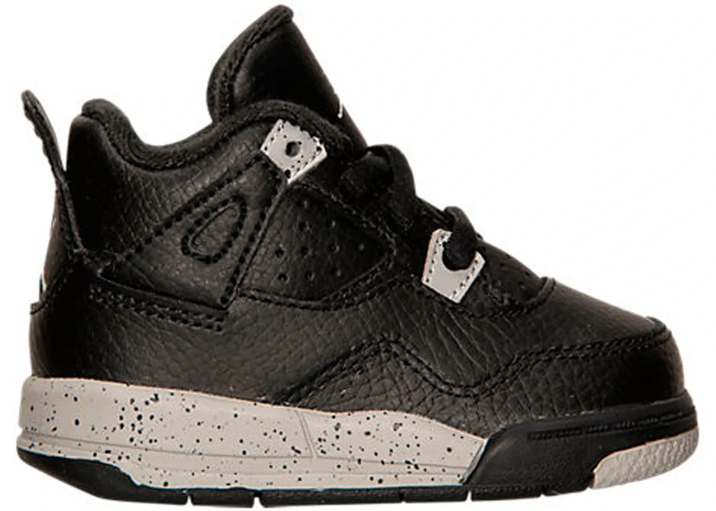 Детские кроссовки Lifestyle с принтом Jordan 4 Retro Jordan, Black/Tech Grey-White