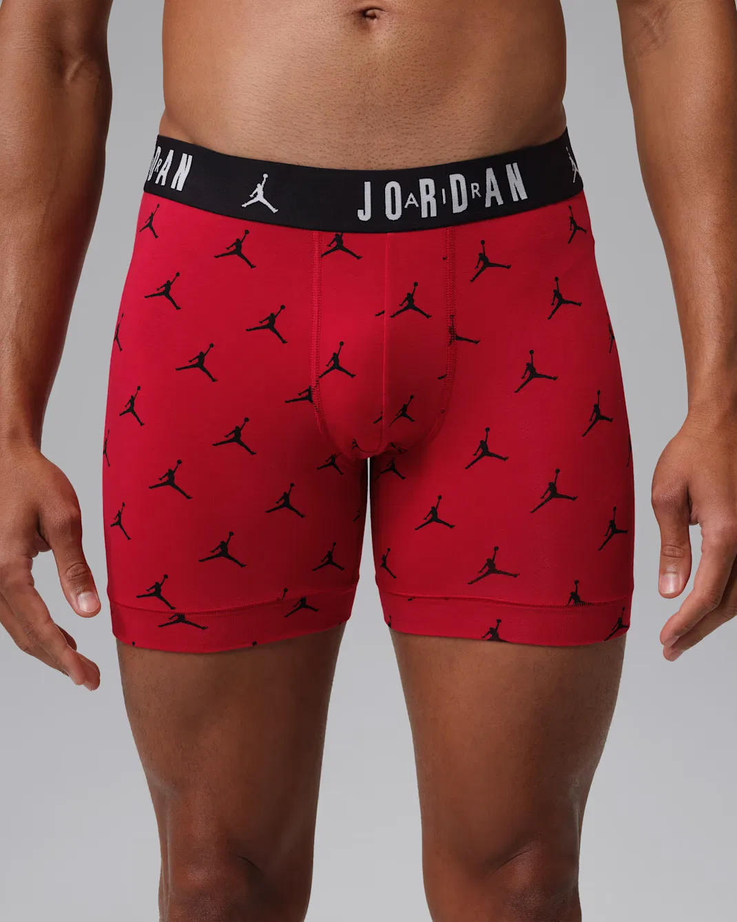 Мужские хлопковые боксеры Flight Cotton Essentials (комплект из 3 штук) Jordan, Gym Red — фото 2