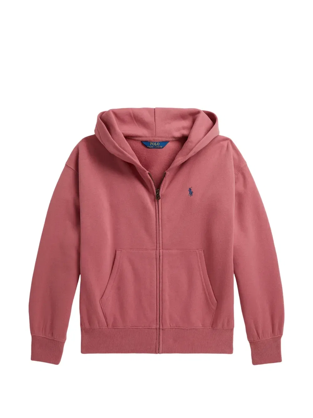 Худи Pony на молнии Polo Ralph Lauren Kids, розовый