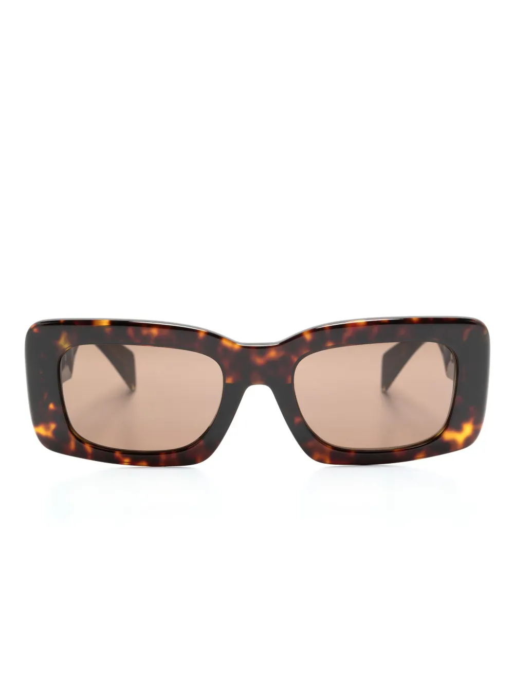 

Солнцезащитные очки в квадратной оправе Versace Eyewear, коричневый