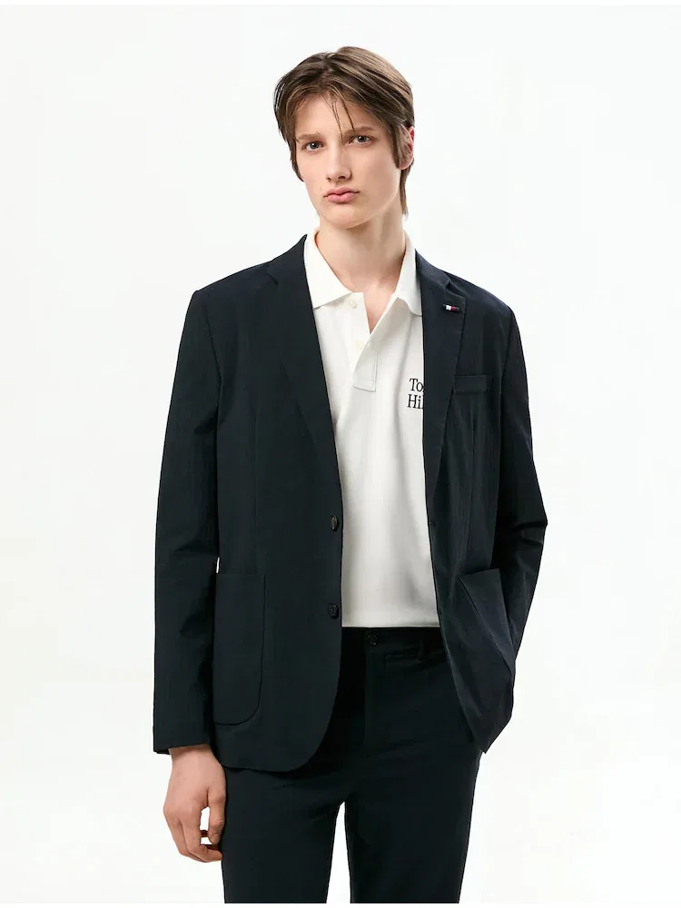 Пиджак текстурированный TOMMY HILFIGER, Navy