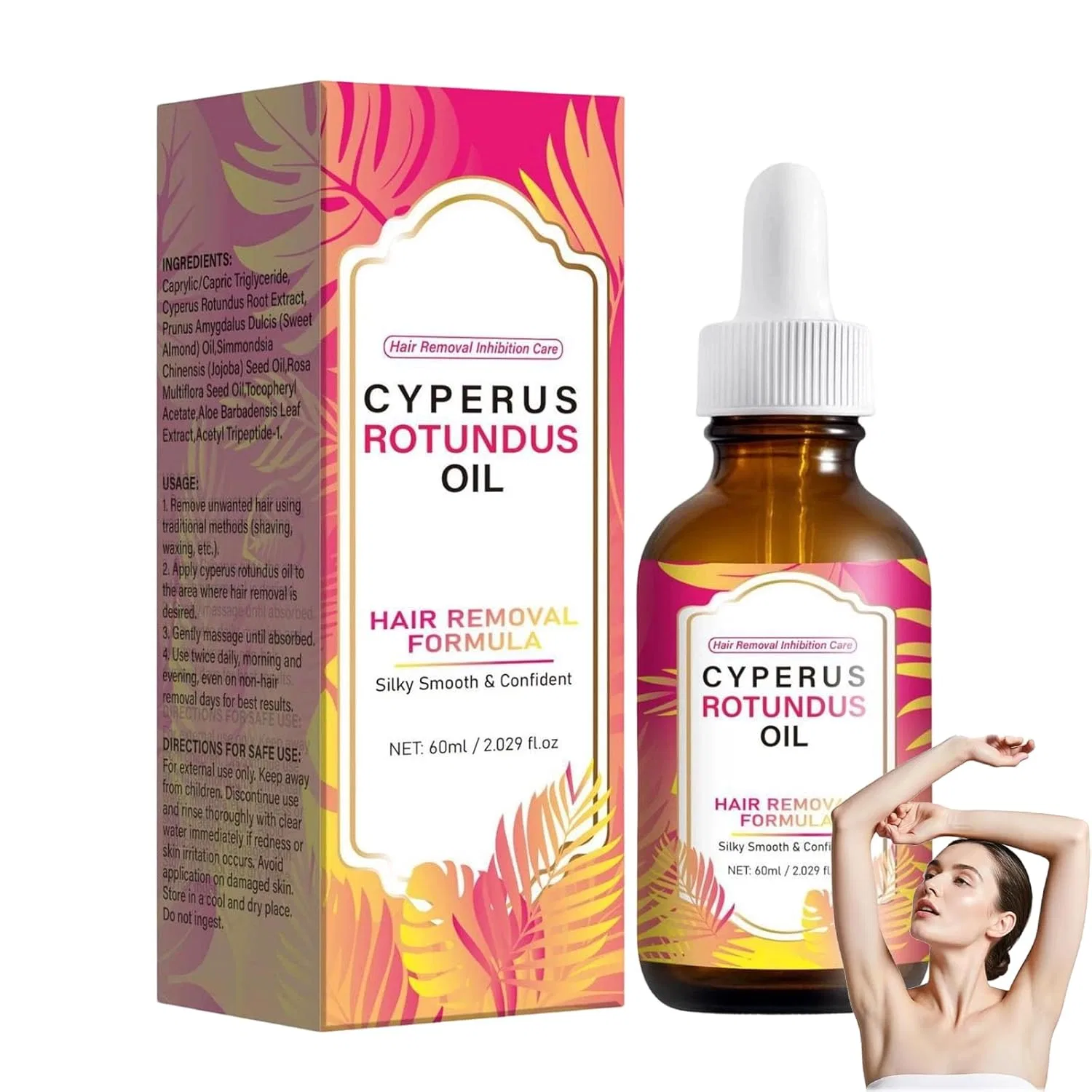 Масло для удаления волос Cyperus Rotundus Oil, 60 мл Generic