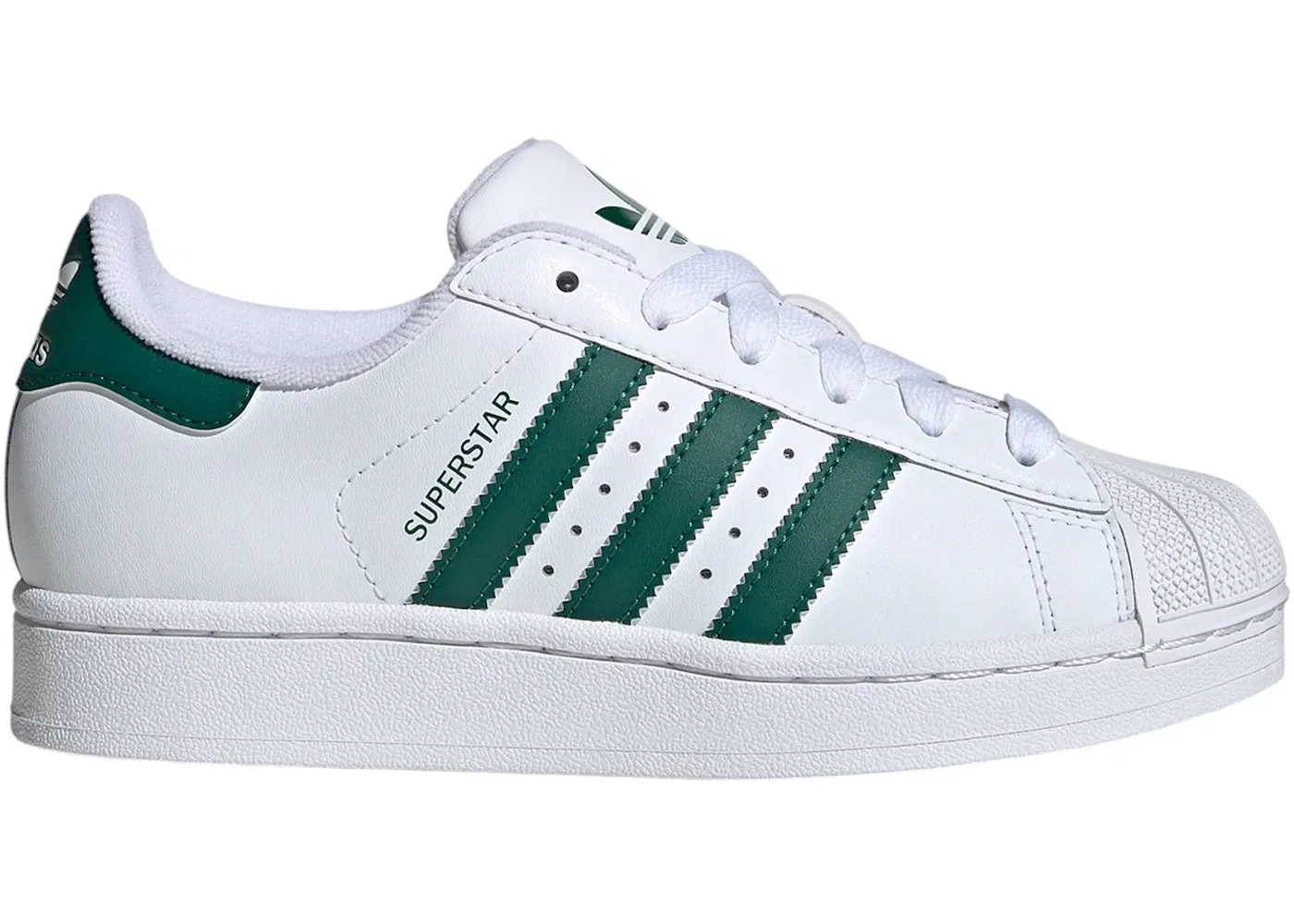 Детские кроссовки Lifestyle Adidas Superstar II, Cloud White/Collegiate Green/Cloud White