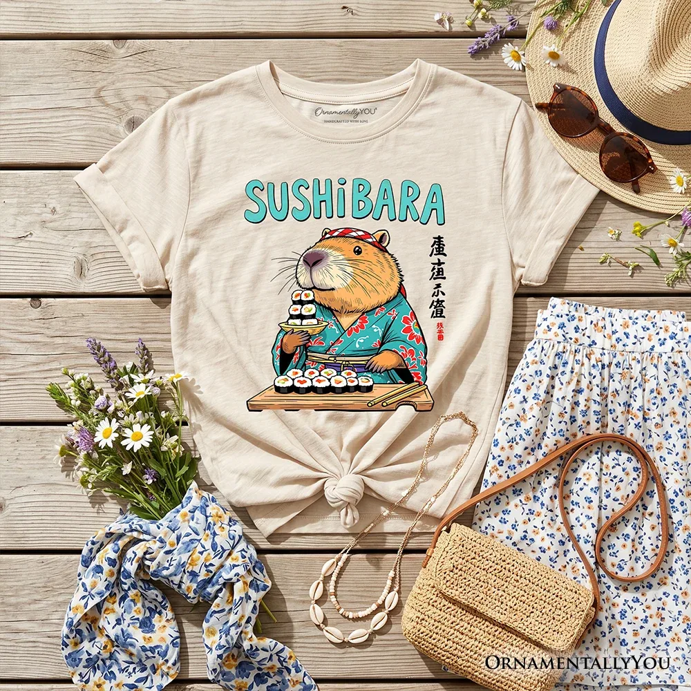 Детская футболка с принтом Sushibara Capybara OrnamentallyYou, Sand