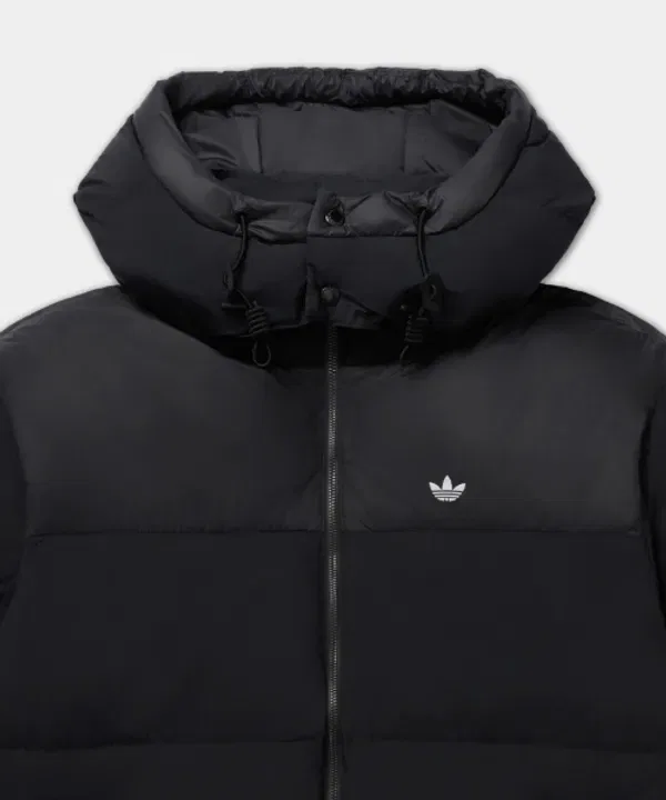 Куртка-пуховик короткая, утепленная, Adidas, черный — фото 3