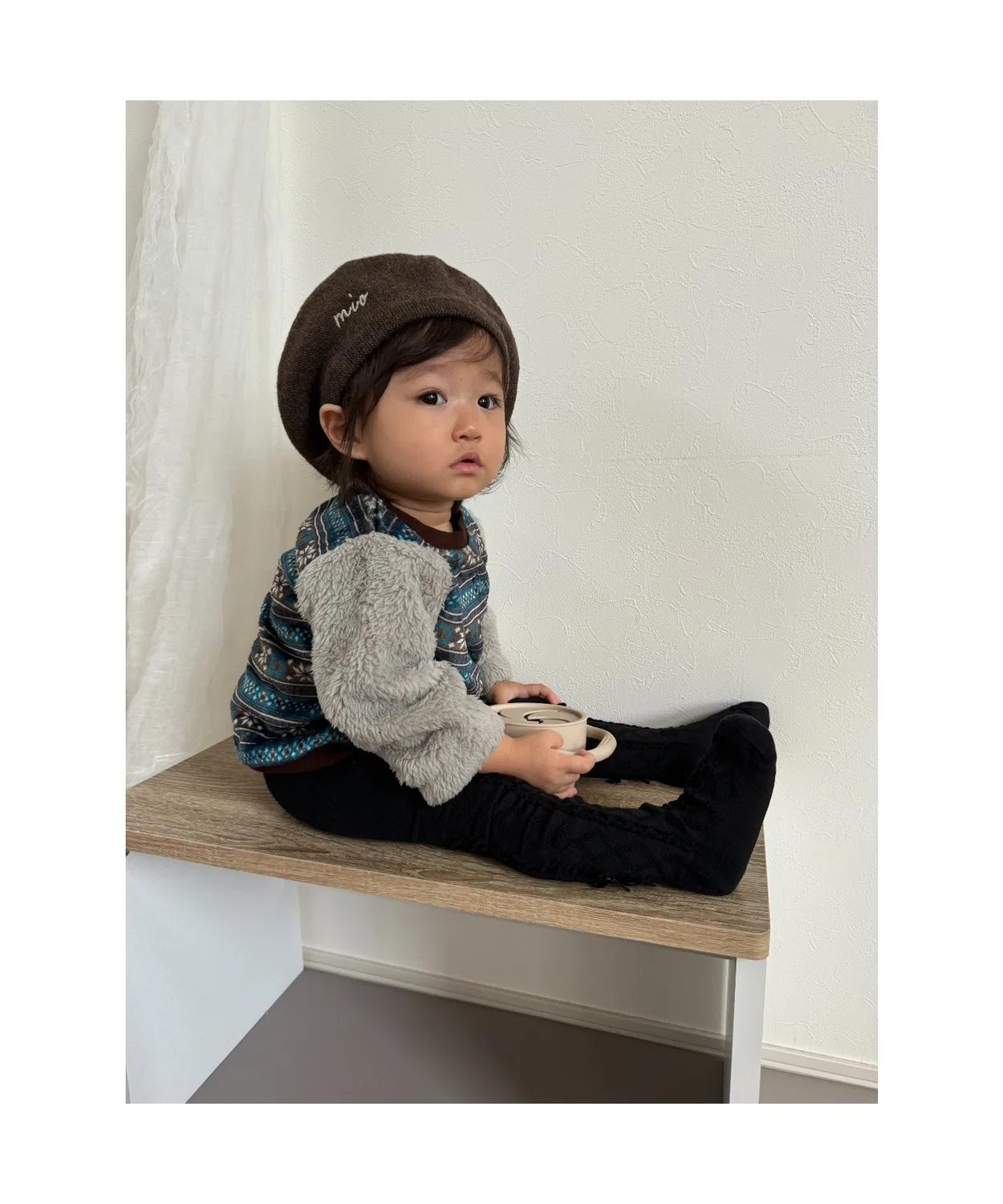 Детские колготки с принтом Ribbon Kids Foret, Black