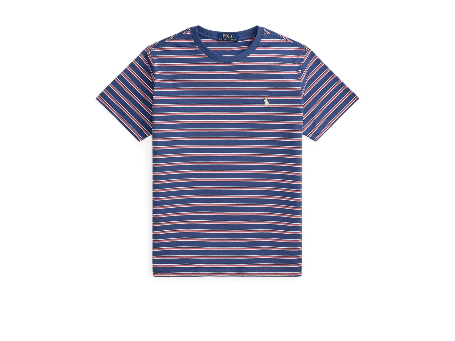 Полосатая футболка из хлопкового трикотажа (для детей постарше) Polo Ralph Lauren Kids, Old Royal Multi