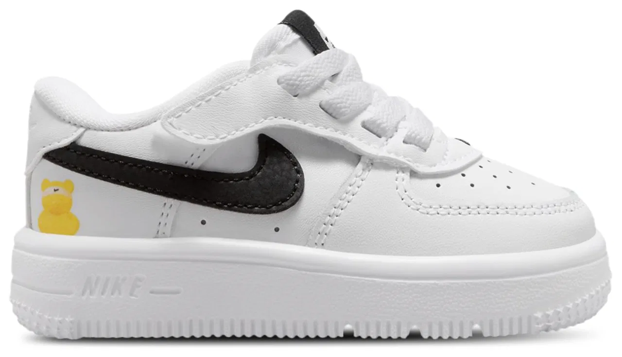 Кроссовки для мальчиков Force 1 Low Easyon GB Nike, белый/черный
