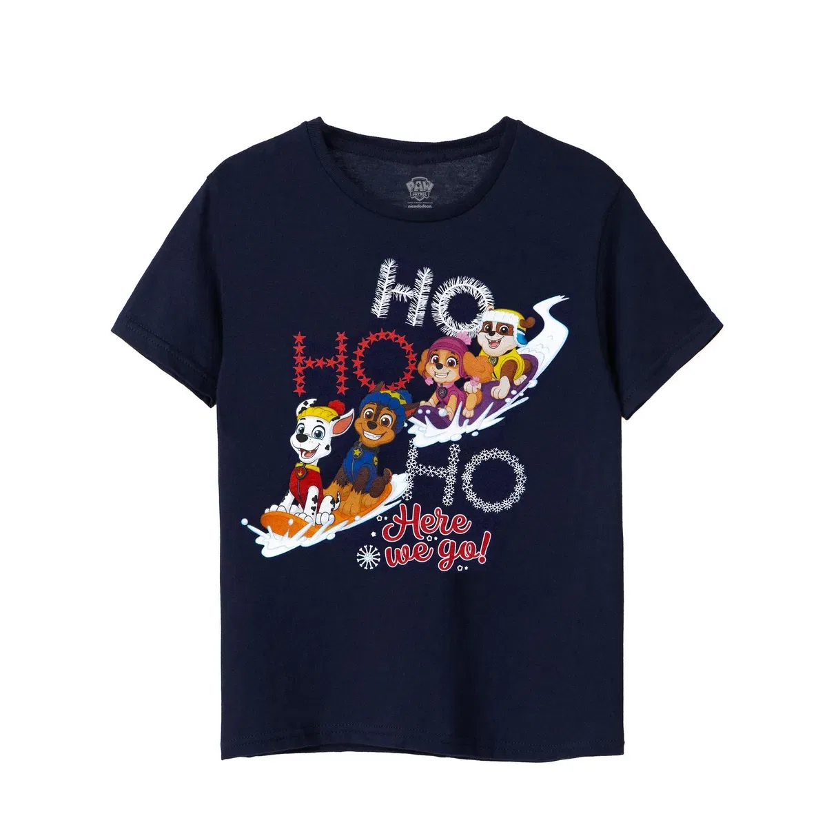Детская футболка с коротким рукавом Ho ho ho Paw Patrol, Blue