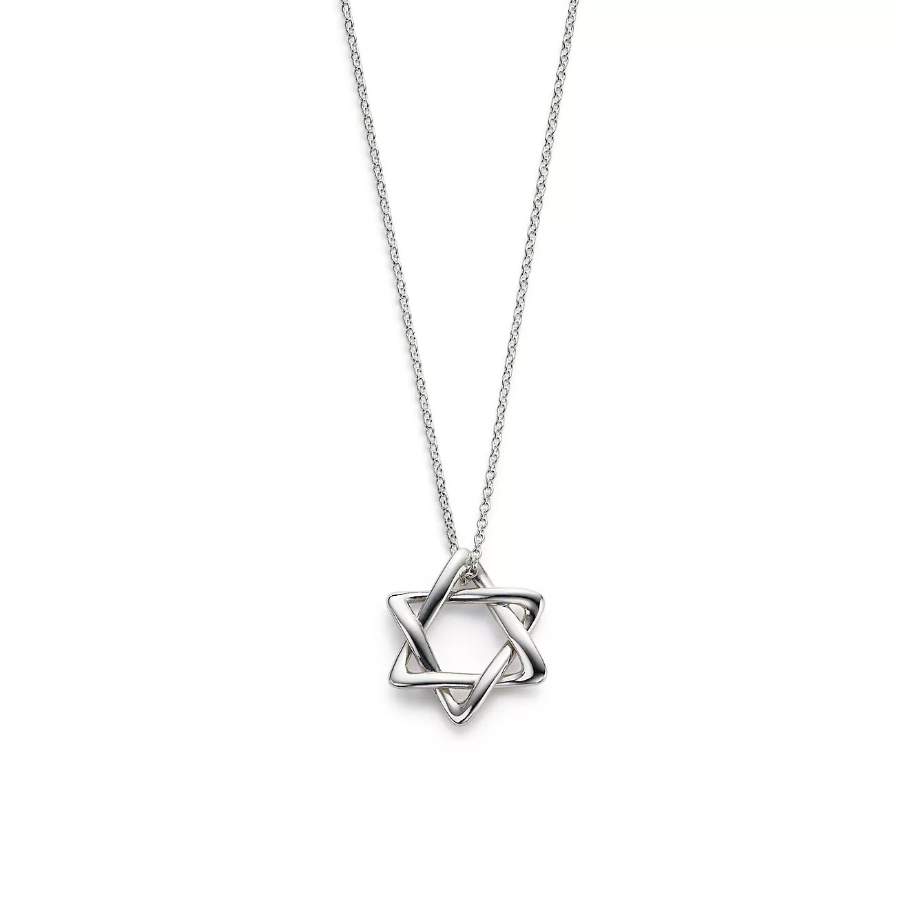 Подвеска на цепочке Tiffany & Co. Star Of David, серебро