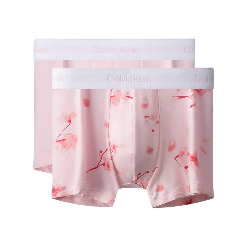 Мужские боксеры-брифы с принтом Calvin Klein, Cherry Blossom Pink/Cherry Blossom Foundation Print